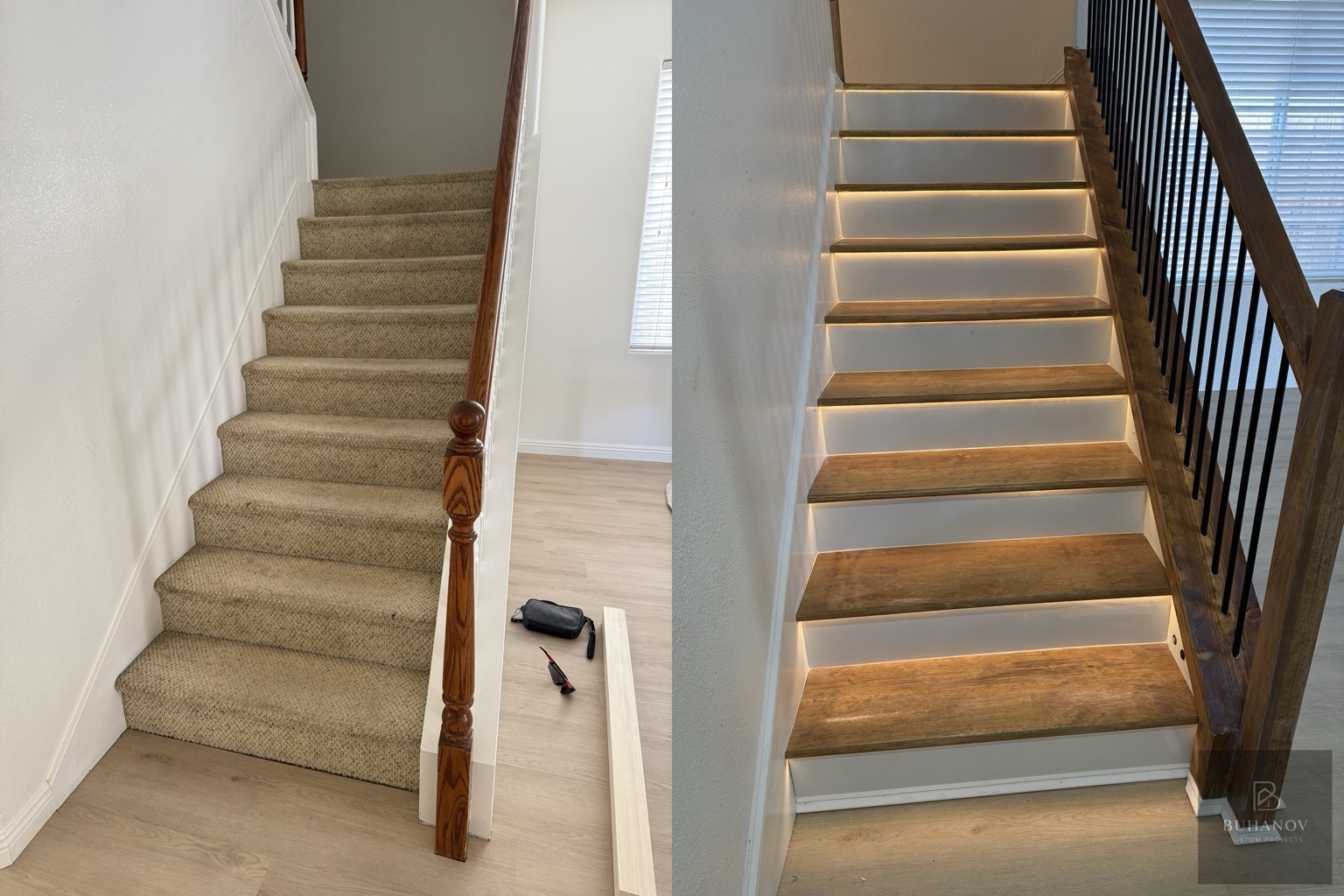 Custom Staircase Remodel 1