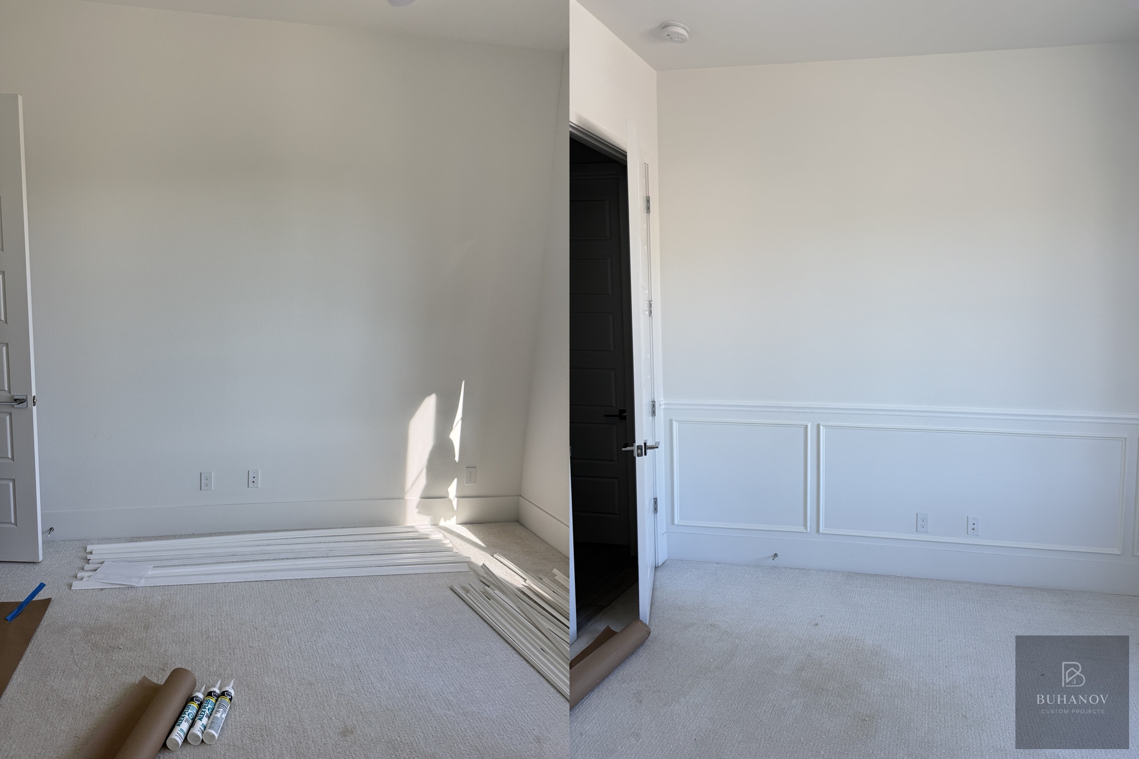Wall Trim & Wainscoting Installation 1
